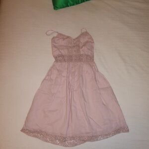 Abercrombie & Fitch Light Pink Lace Kids Dress